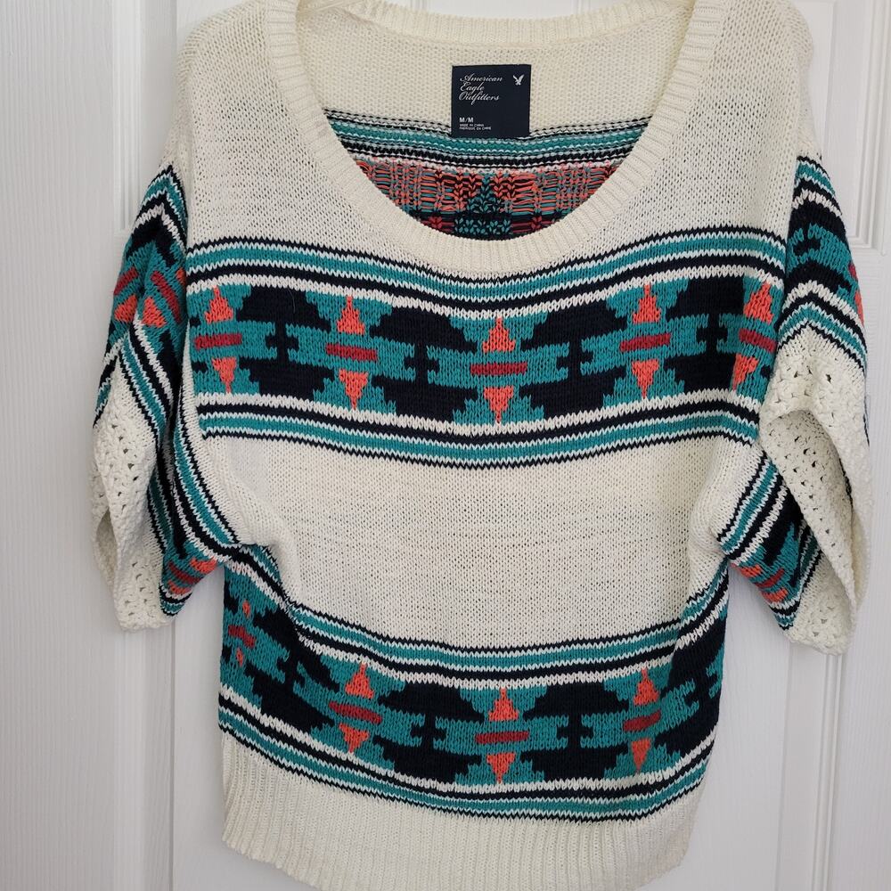 American Eagle Outfitters Sweater Size Medium Geometric Design
